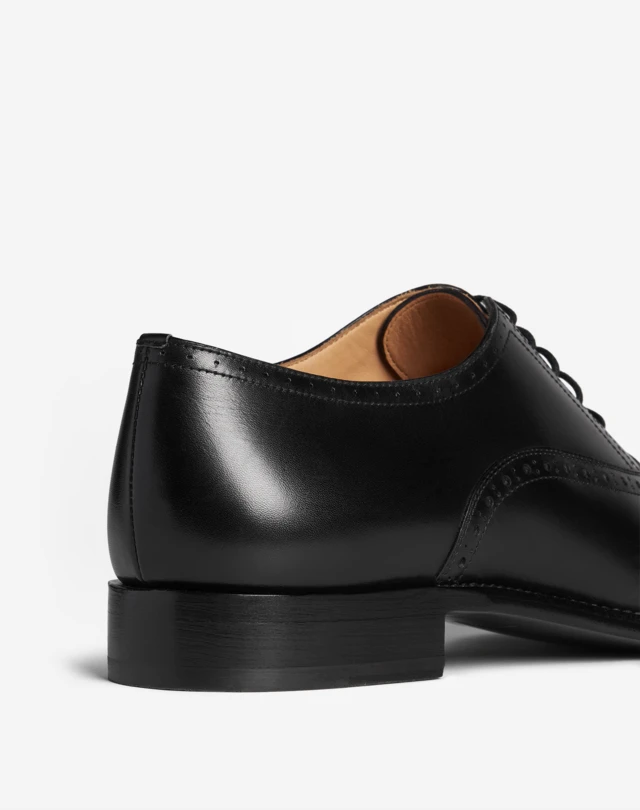 Men's Black Kensington Oxford Semi Brogue Shoes dunhill US Online Store