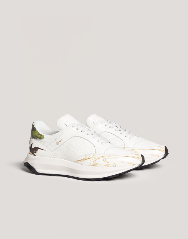DUNHILL SPRING SWALLOWS RUNNER SNEAKERS Man f