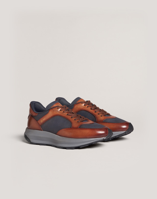 DUNHILL AERIAL PATINA RUNNER SNEAKERS Man f