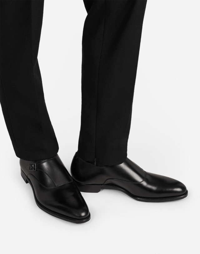 Men's Black KENSINGTON SINGLE MONK STRAP | dunhill US Online Store