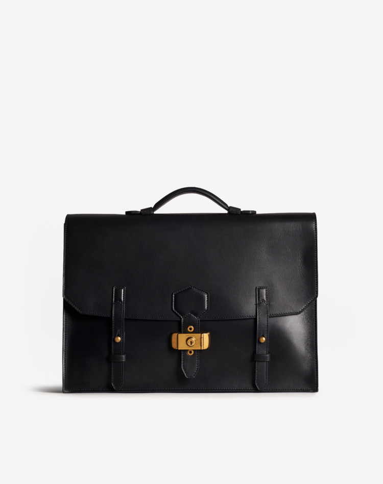 Duke Flap Briefcase DUNHILL BRIEFCASES Man Duke Flap Briefcase f