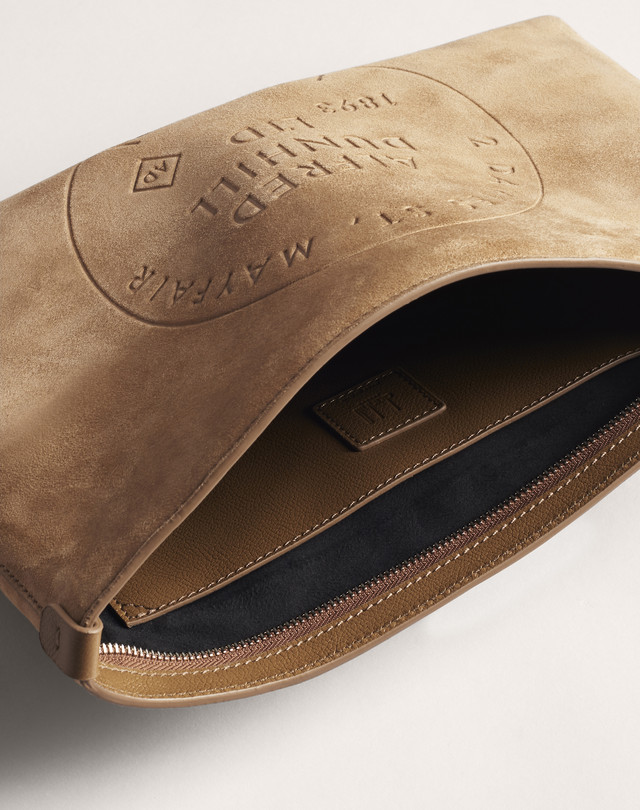 suede man bag