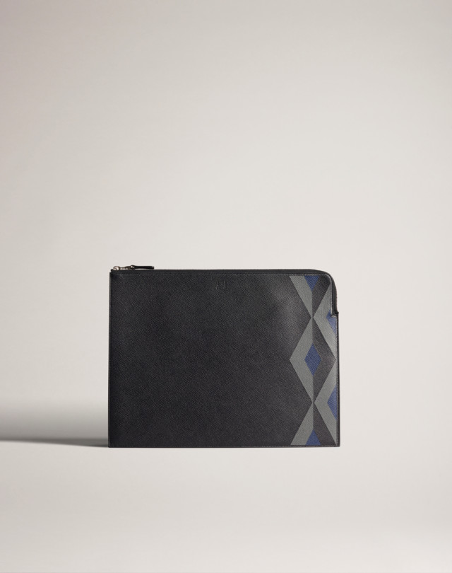 DUNHILL Cadogan Marquetry Zip Folio LARGE FOLIOS Man f