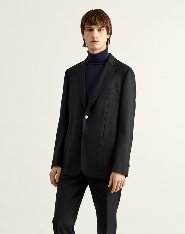 DUNHILL Westminster Fit Engine Turn Blazer BLAZERS Man f