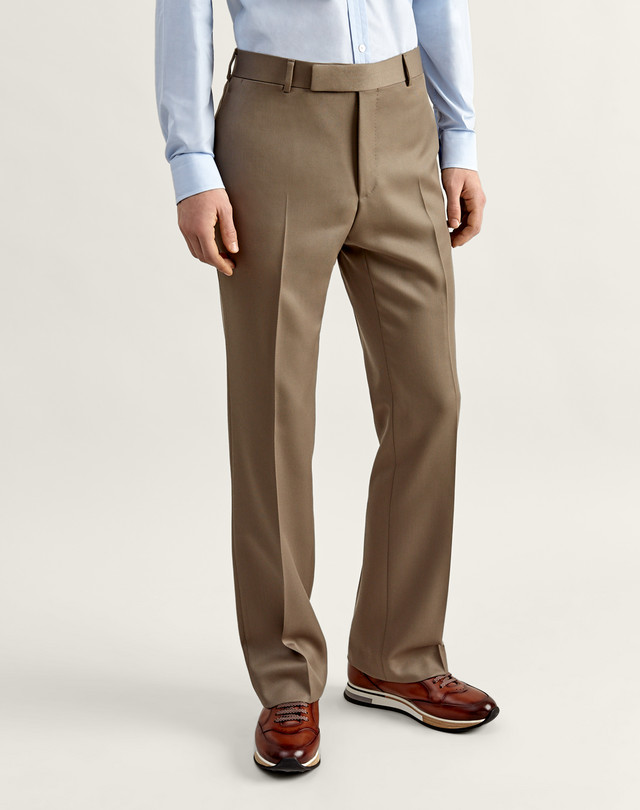 Men's Bootcut Wool Trousers