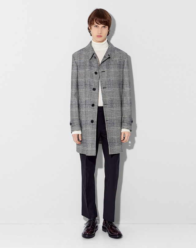 Men's Check Wool Car Coat | dunhill AE Online Store