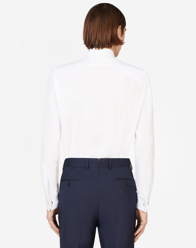 white double cuff mens shirts