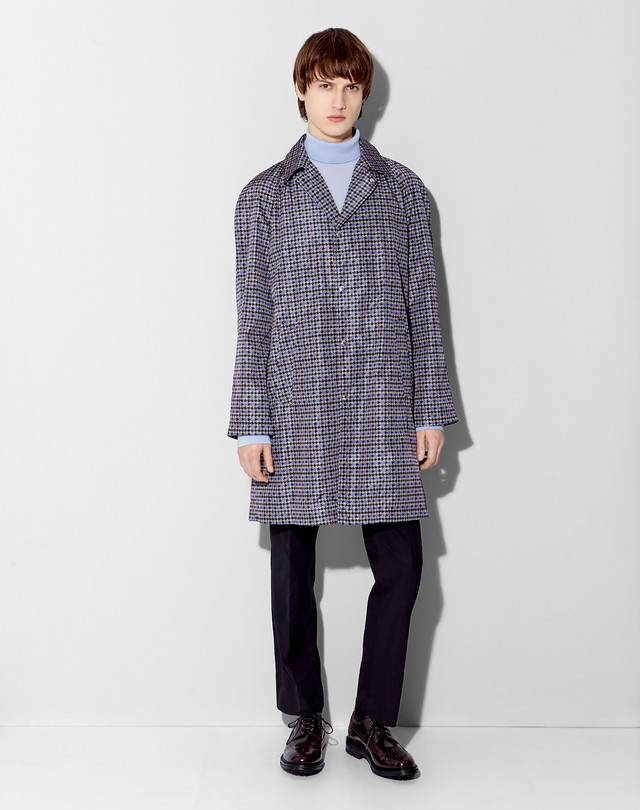 DUNHILL Imperméable à motif pied-de-poule IMPERMÉABLES Homme f