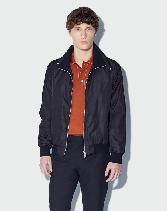 DUNHILL Neck Latch Bomber Jacket BOMBER JACKETS Man f