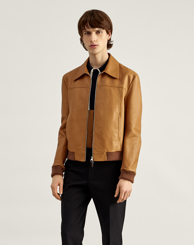 Men's Leather Bomber Jacket | dunhill US Online Store