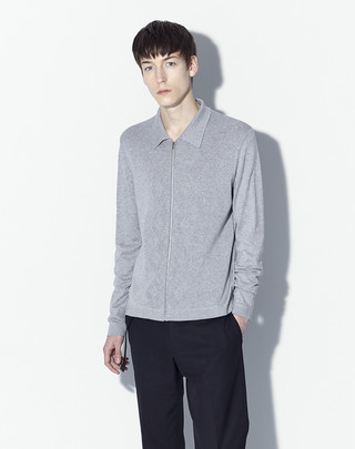 Mercerized Cotton Zip-Through Shirt