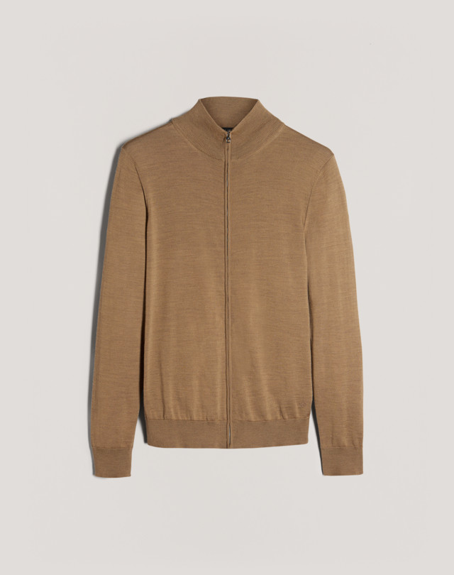 DUNHILL Fine Gauge Merino Zip-Through Cardigan
 JUMPERS Man f