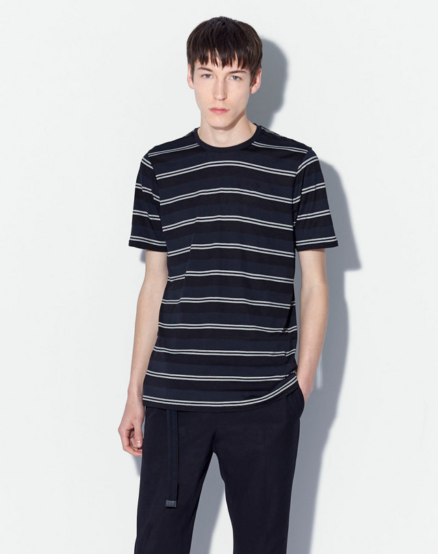 DUNHILL Sateen Stripe T-Shirt T-SHIRTS Man f