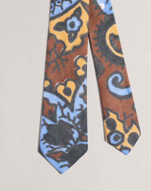 Dunhill Men's Printed Ties - Blue