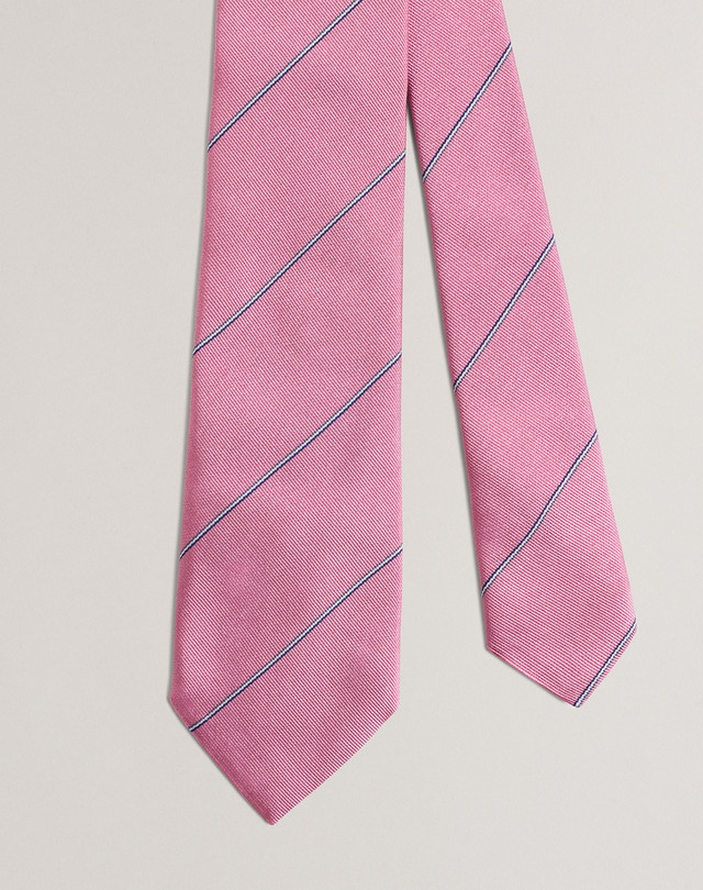 DUNHILL Striped Mulberry Silk Tie PRINTED TIES Man f