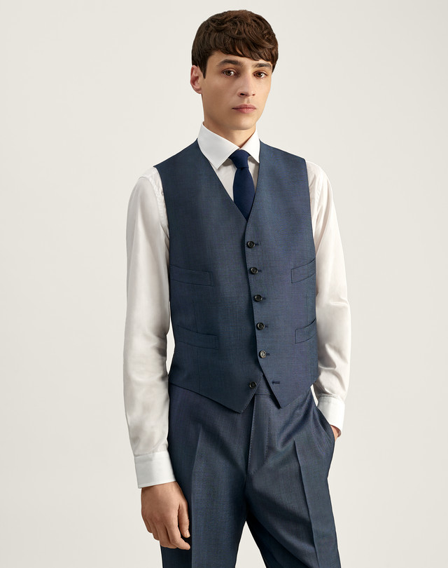 Men s Belgravia Fit Virgin Wool Waistcoat dunhill NL