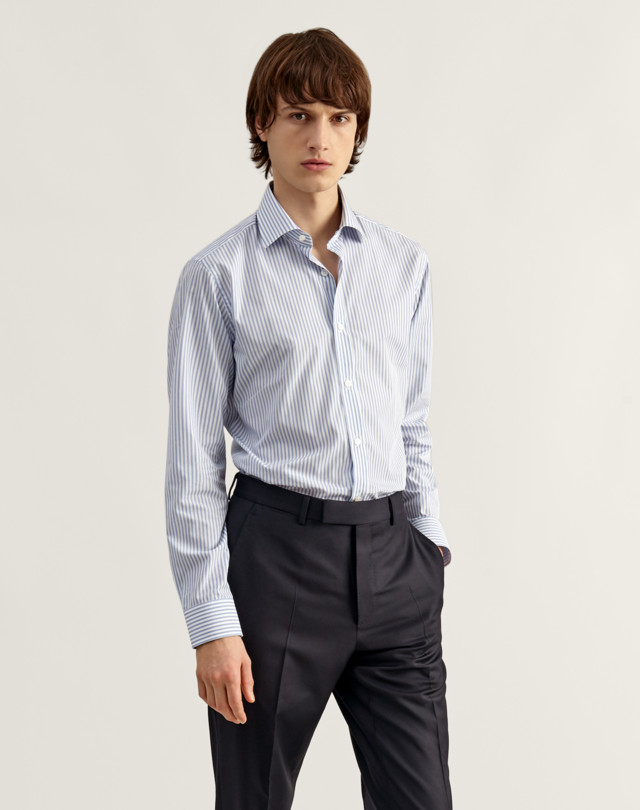 DUNHILL Classic Collar Formal Cotton Shirt FORMAL SHIRTS Man f