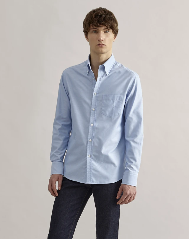 DUNHILL Oxford Buttondown Shirt CAMICIE CASUAL MANICHE LUNGHE Uomo f