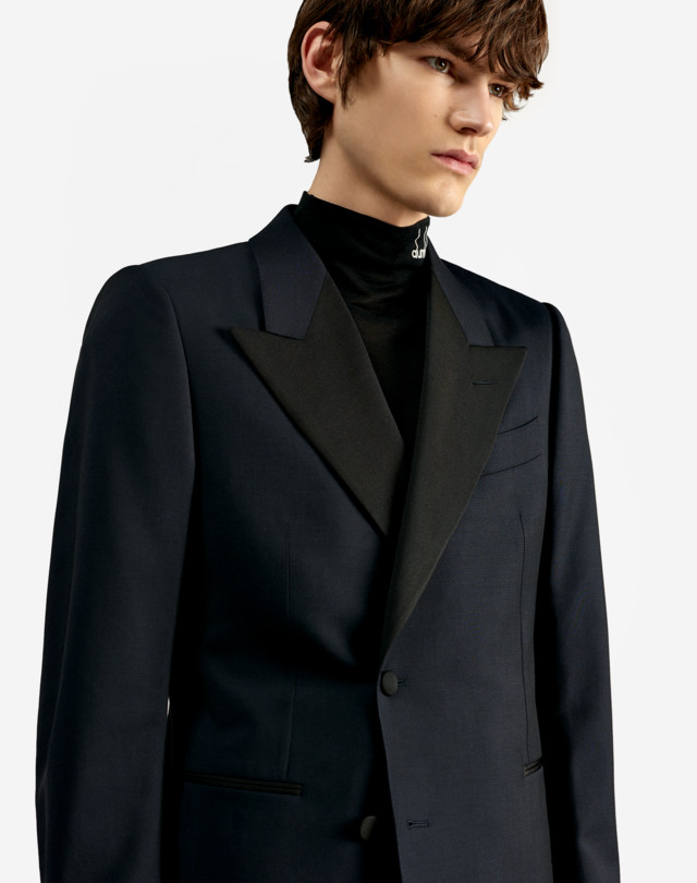 DUNHILL Double-breasted Mohair Jacket BLAZER Man b