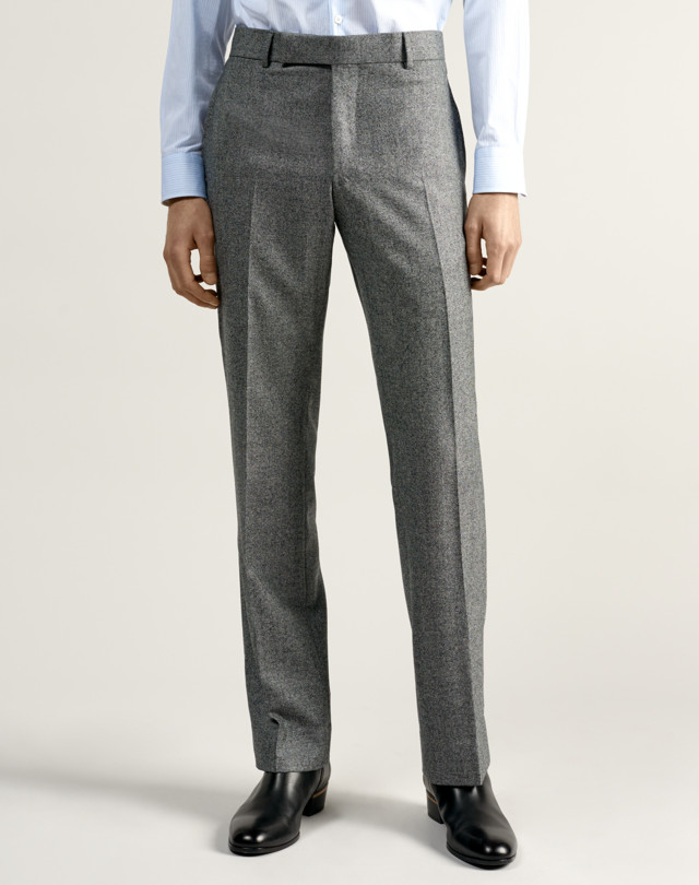 DUNHILL Straight Cut Wool Trouser FORMAL TROUSERS Man f