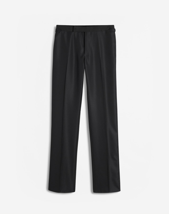 DUNHILL Straight Fit Barathea Evening Trouser FORMAL TROUSERS Man f