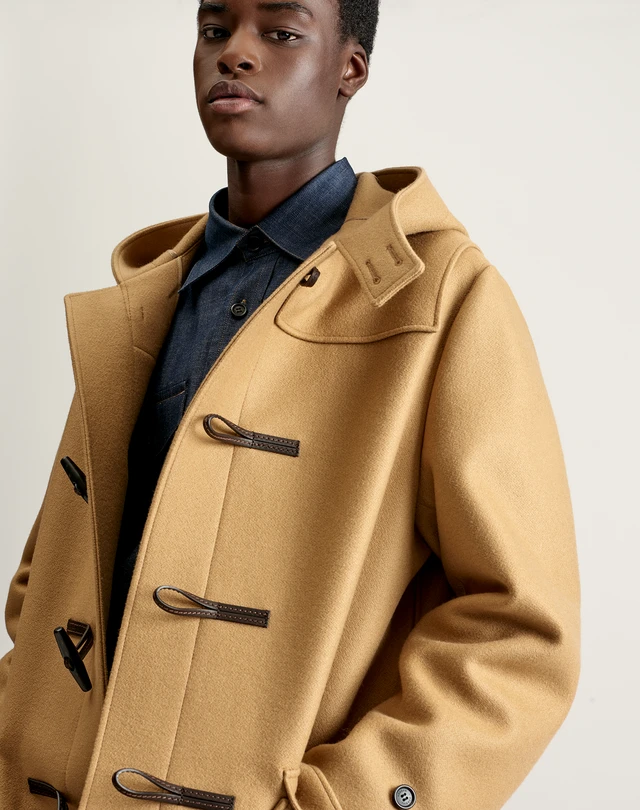 激安/新作 dunhill エルメス生地 ダッフルコート ムーアブルック