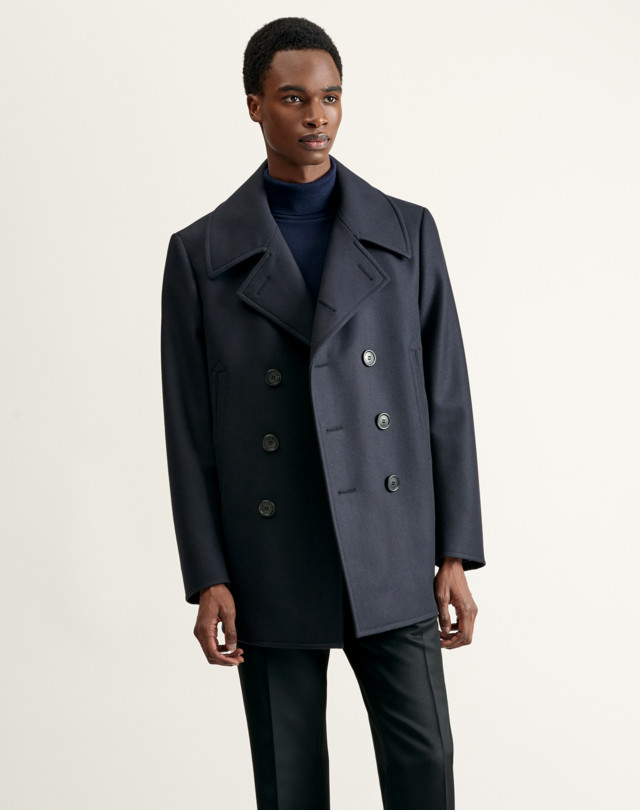 DUNHILL Double-breasted Pea Coat TOP COATS Man f