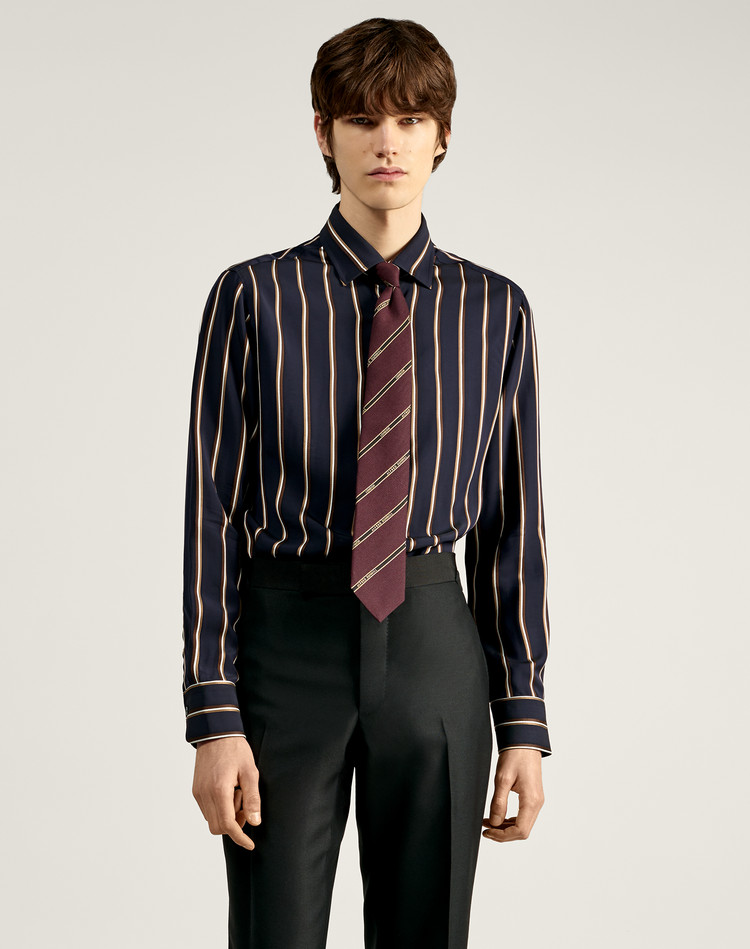 striped formal shirts