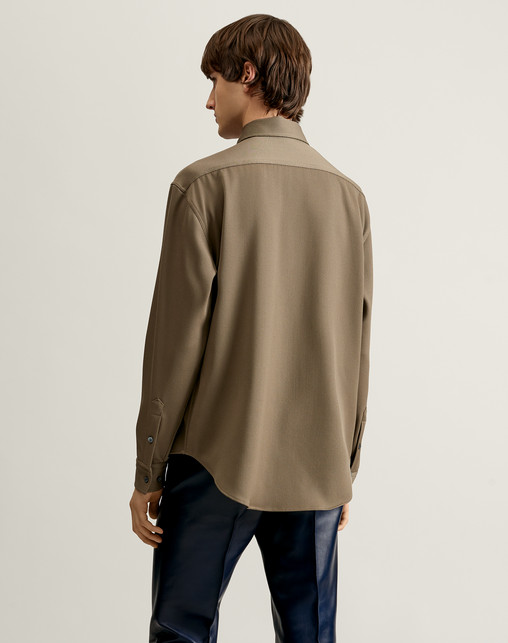 DUNHILL FORMAL SHIRTS Man Cavalry Twill Shirt r