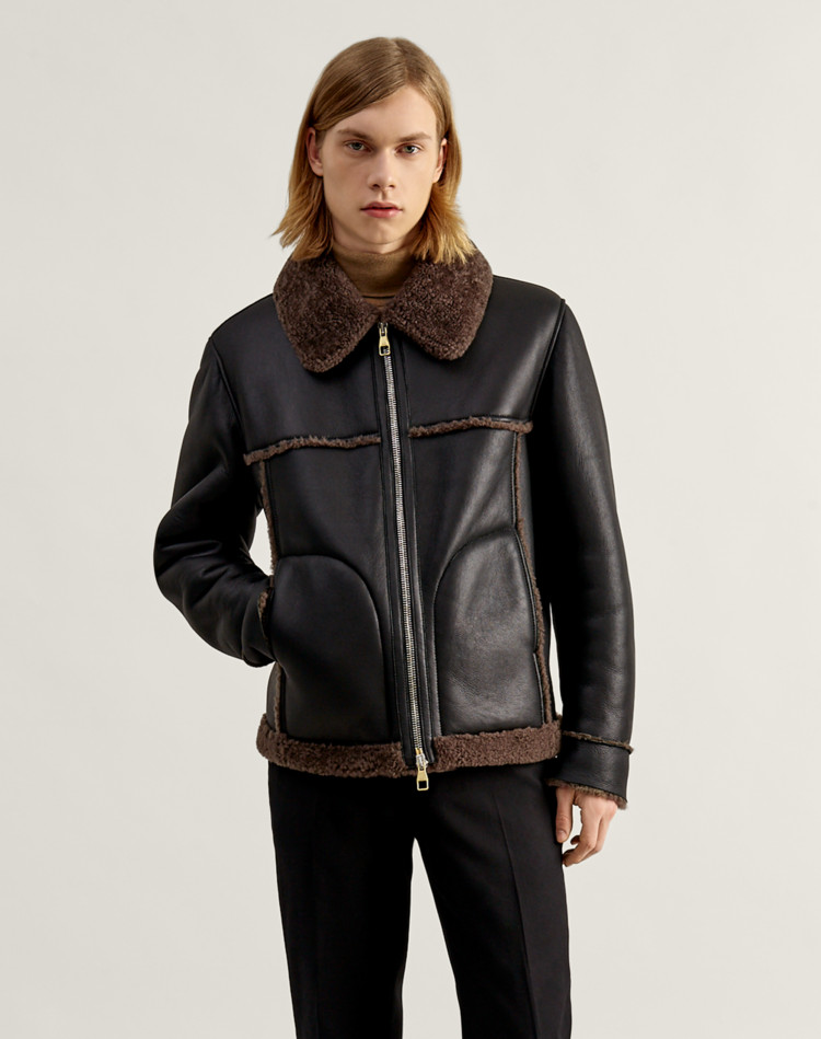 Shearling Jacket DUNHILL LEATHER JACKETS Man Shearling Jacket f