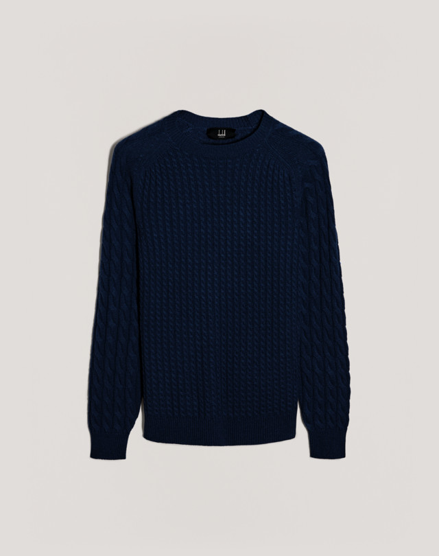 DUNHILL Cashmere Cable Knit Jumper JUMPERS Man f