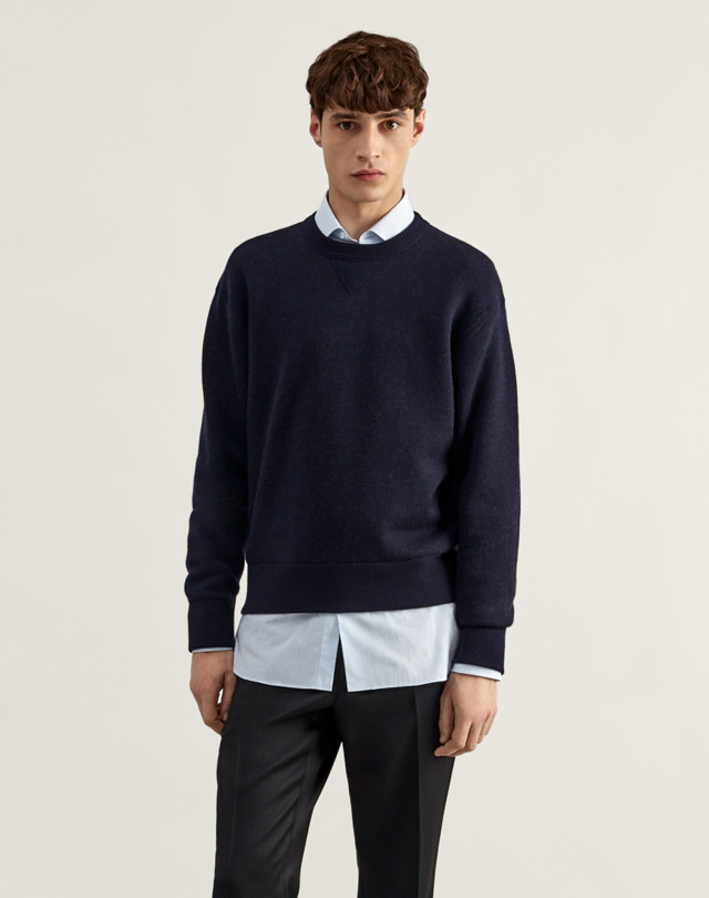 DUNHILL Knitted Sweatshirt JUMPERS Man f