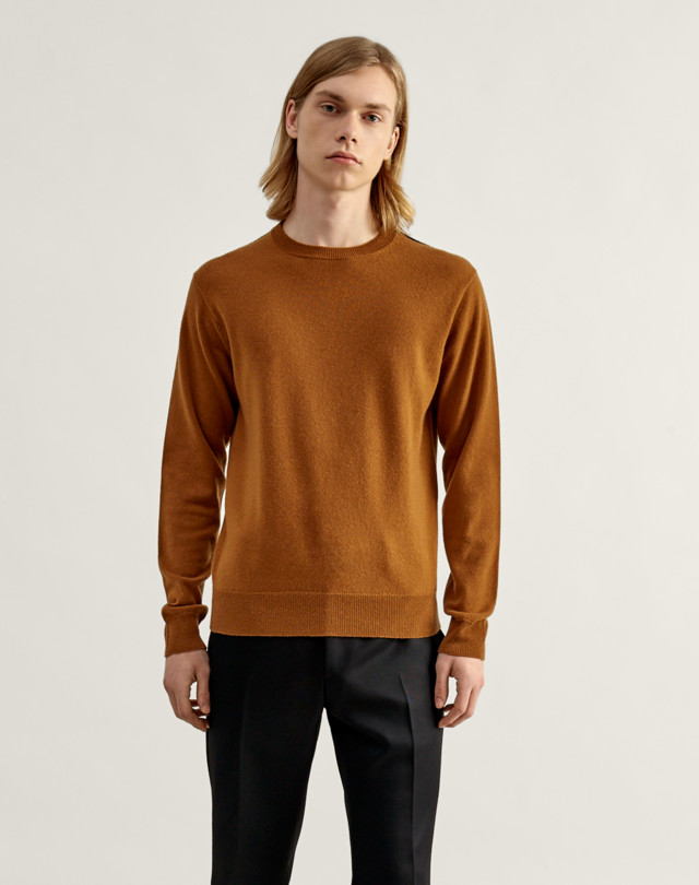 DUNHILL Classic Cashmere Crew Neck Sweatshirt JUMPERS Man f