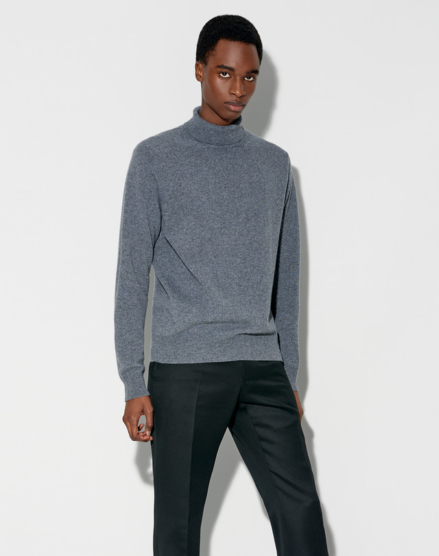 Men's Cashmere Roll Neck Jumper