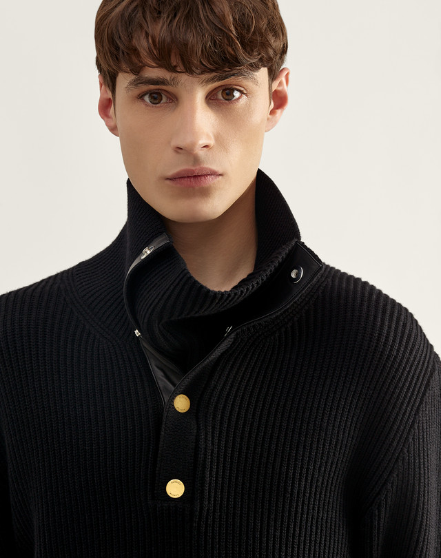 Men's Merino Funnel Neck Jumper | dunhill UK Online Store Men's Merino Funnel Neck Jumper | dunhill UK Online Store