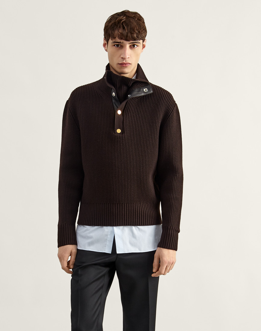 merino funnel neck jumper