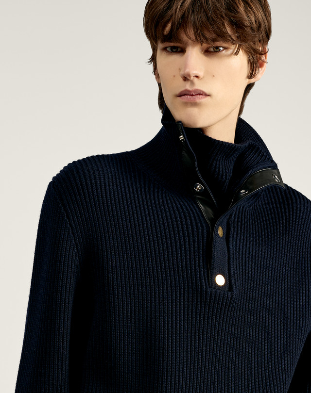 Men's Merino Funnel Neck Jumper | dunhill RS Online Store