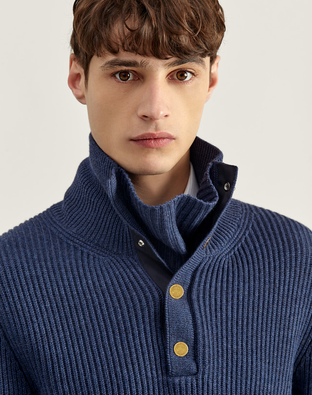 Men's Merino Funnel Neck Jumper | dunhill PT