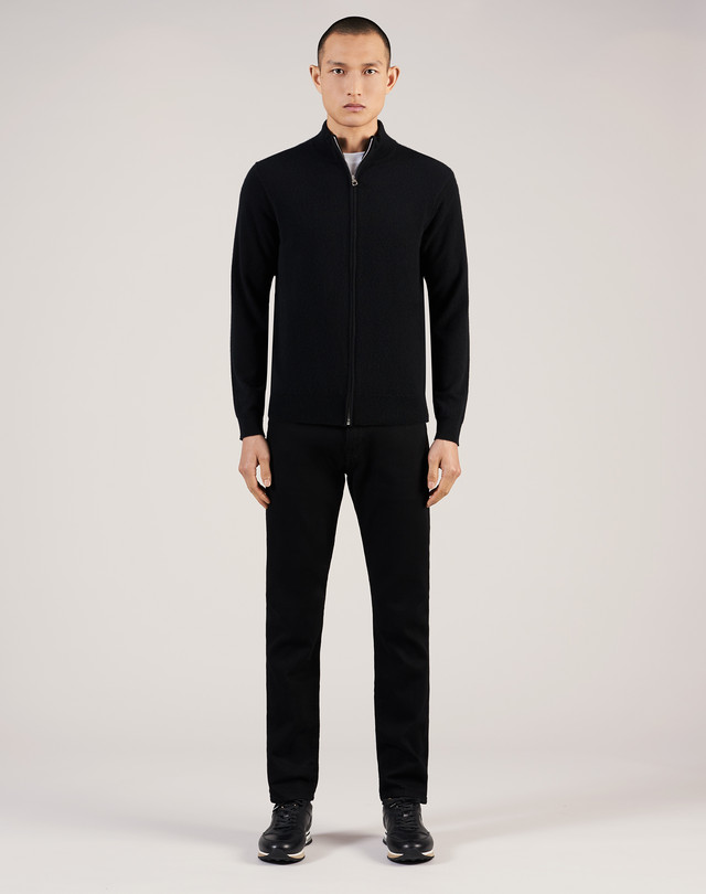 DUNHILL Cashmere Zip Through Jumper JUMPERS Man r