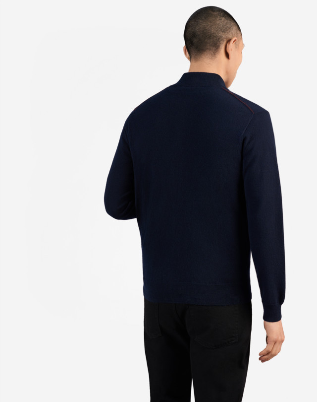 DUNHILL Cashmere Zip Through Jumper JUMPERS Man e