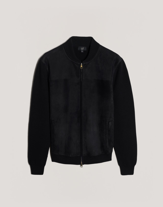 Men's Suede Front Bomber Jacket | dunhill UK