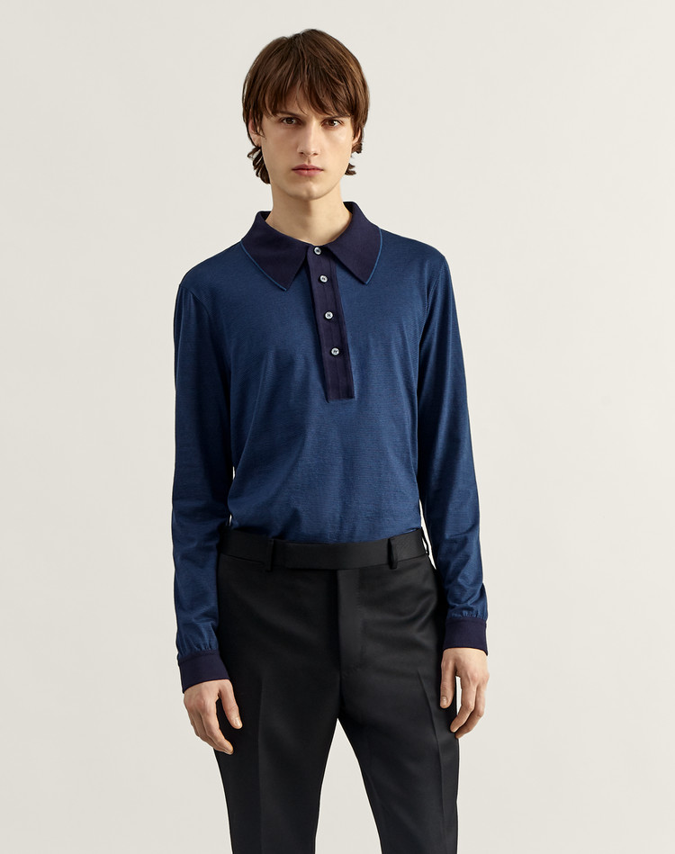 mens cashmere polo