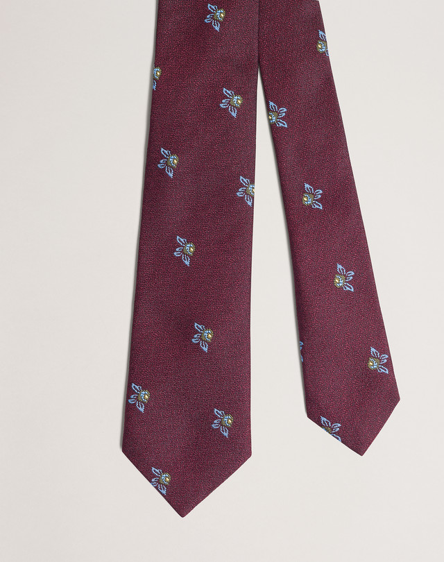 DUNHILL Floral Silk Tie ПРИНТОВАННЫЙ ГАЛСТУК Для Мужчин f