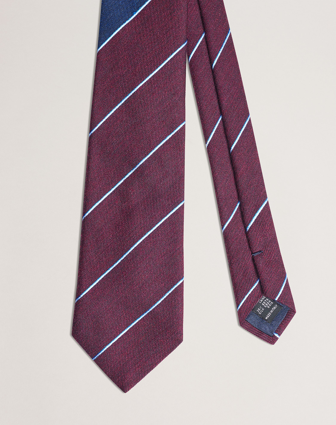 ma-co　未使用品　ダンヒル　ネクタイ　トリコロールストライプ　ロゴ総柄 メンズ ブロックストライプ タイ | dunhill(ダンヒル)公式
