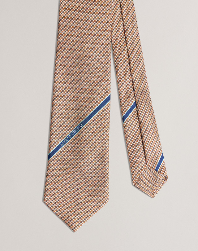 DUNHILL Houndstooth Woven Tie PRINTED TIES Man f