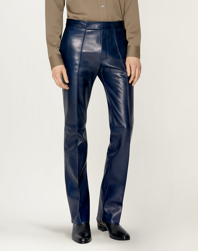 Men's Bootcut Leather Trouser | dunhill UK