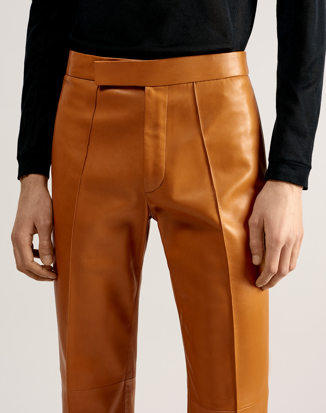 Men's Bootcut Leather Trouser dunhill US Online Store