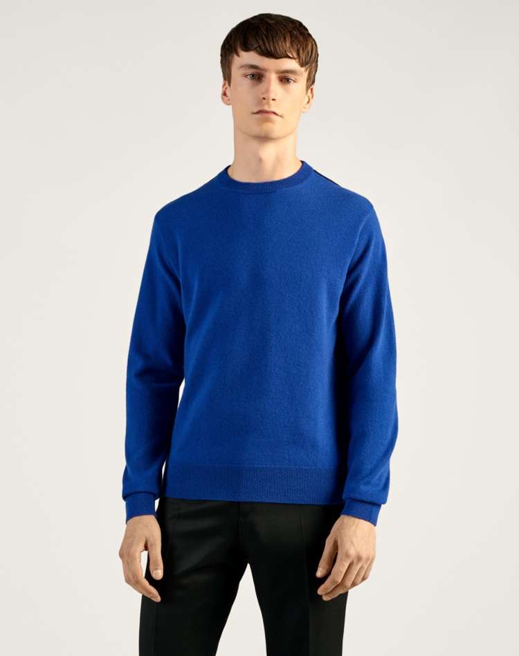Classic Cashmere Crew Neck Sweatshirt DUNHILL JUMPERS Man Classic Cashmere Crew Neck Sweatshirt f