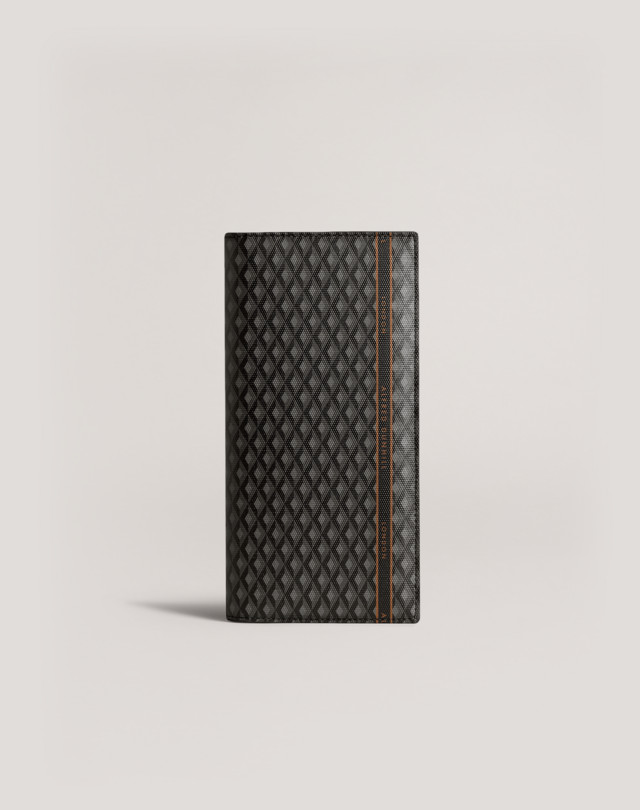 DUNHILL Engine Turn Luggage Canvas Coat Wallet COAT WALLETS Man f