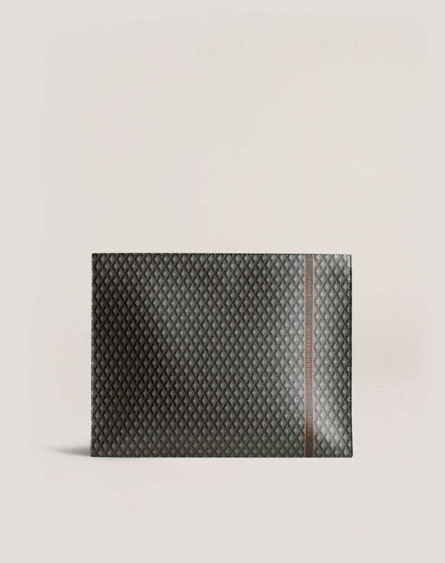 DUNHILL Pochette en toile de bagage Engine Turn POUCHES Homme f